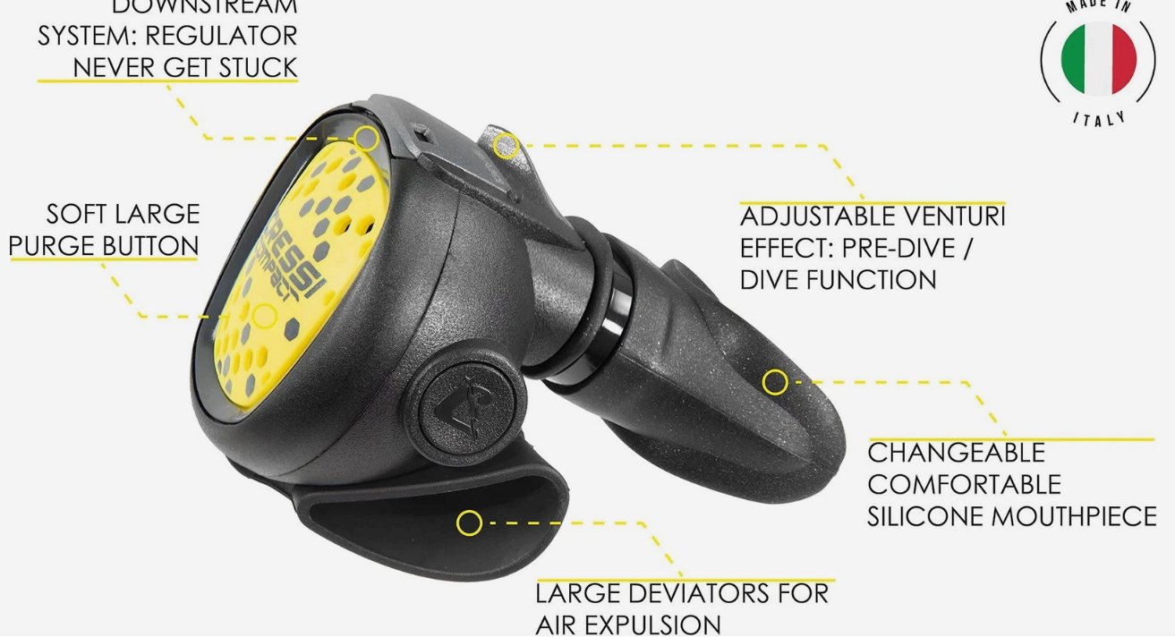 Scuba Diving Regulator Kit - AC2 Piston 1st Stage, Compact 2nd Stage, Octopus...