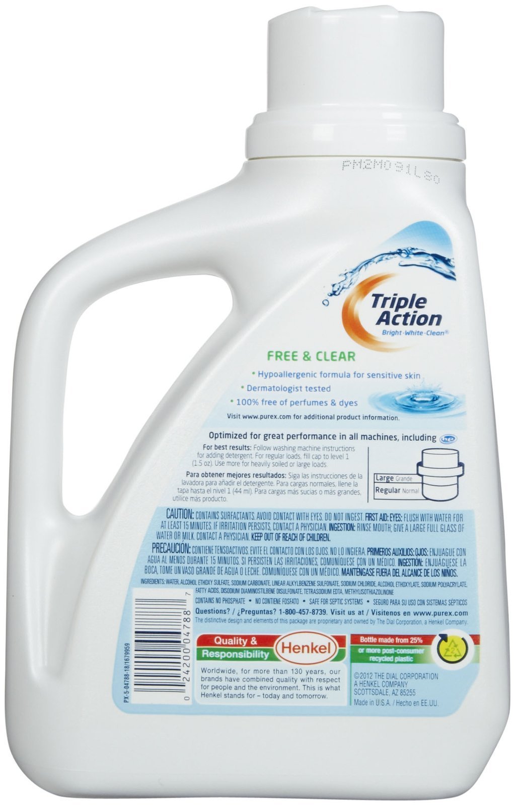 Purex Dirt Lift Action Free & Clear Detergent