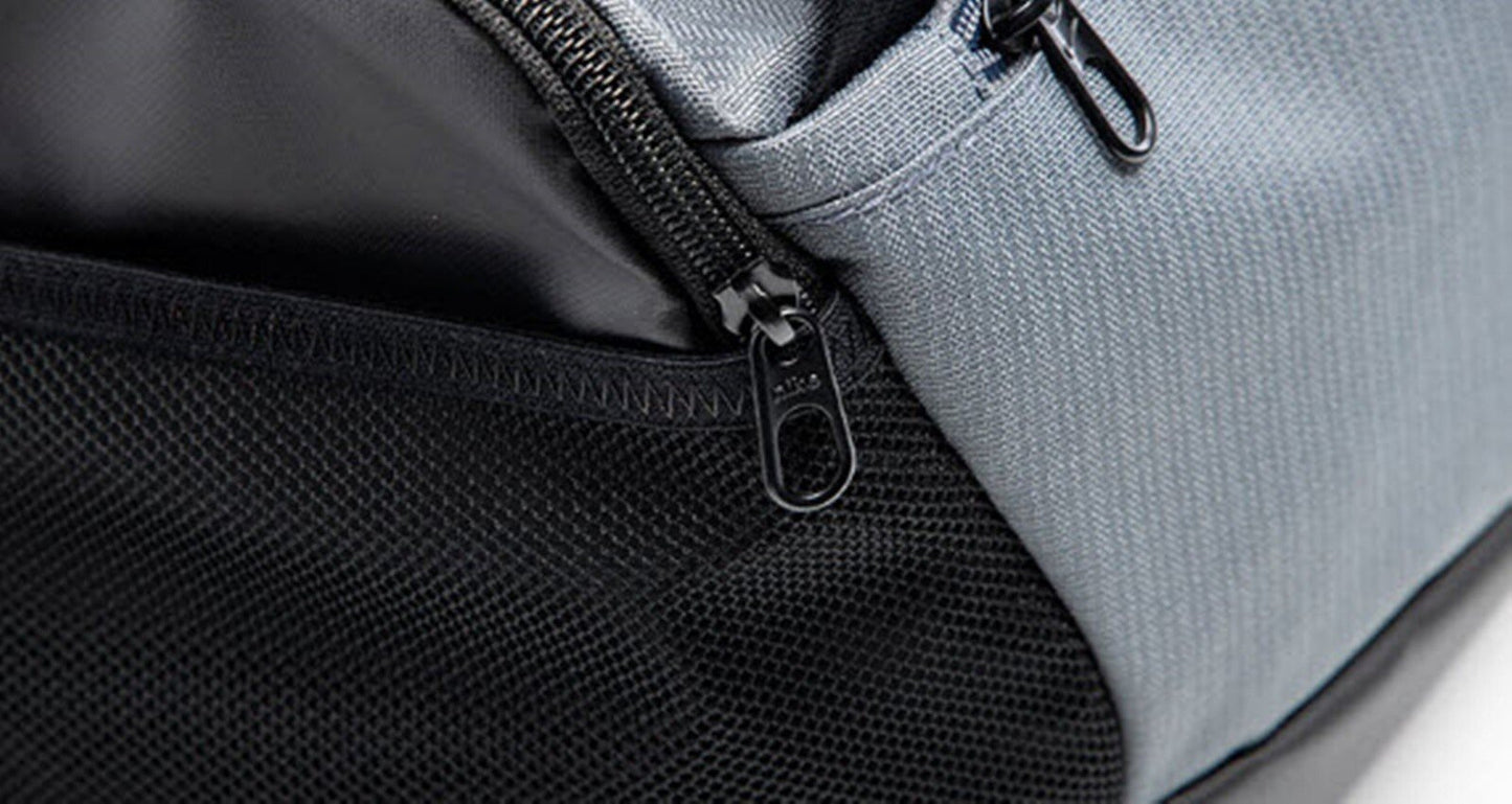 Nike Unisex Brasilia Small Duffel Bags Run Gray Casual Fashion Bag