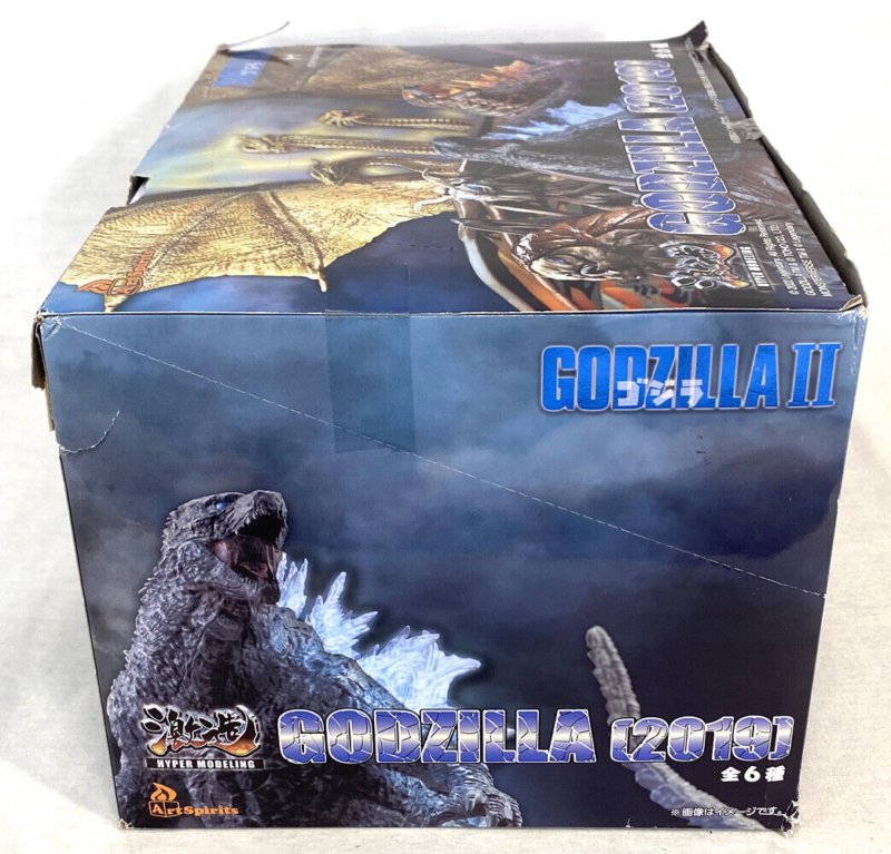 Art Spirits Hyper Modeling GODZILLA (2019) Trading Figure Set of 6, BOX WEAR