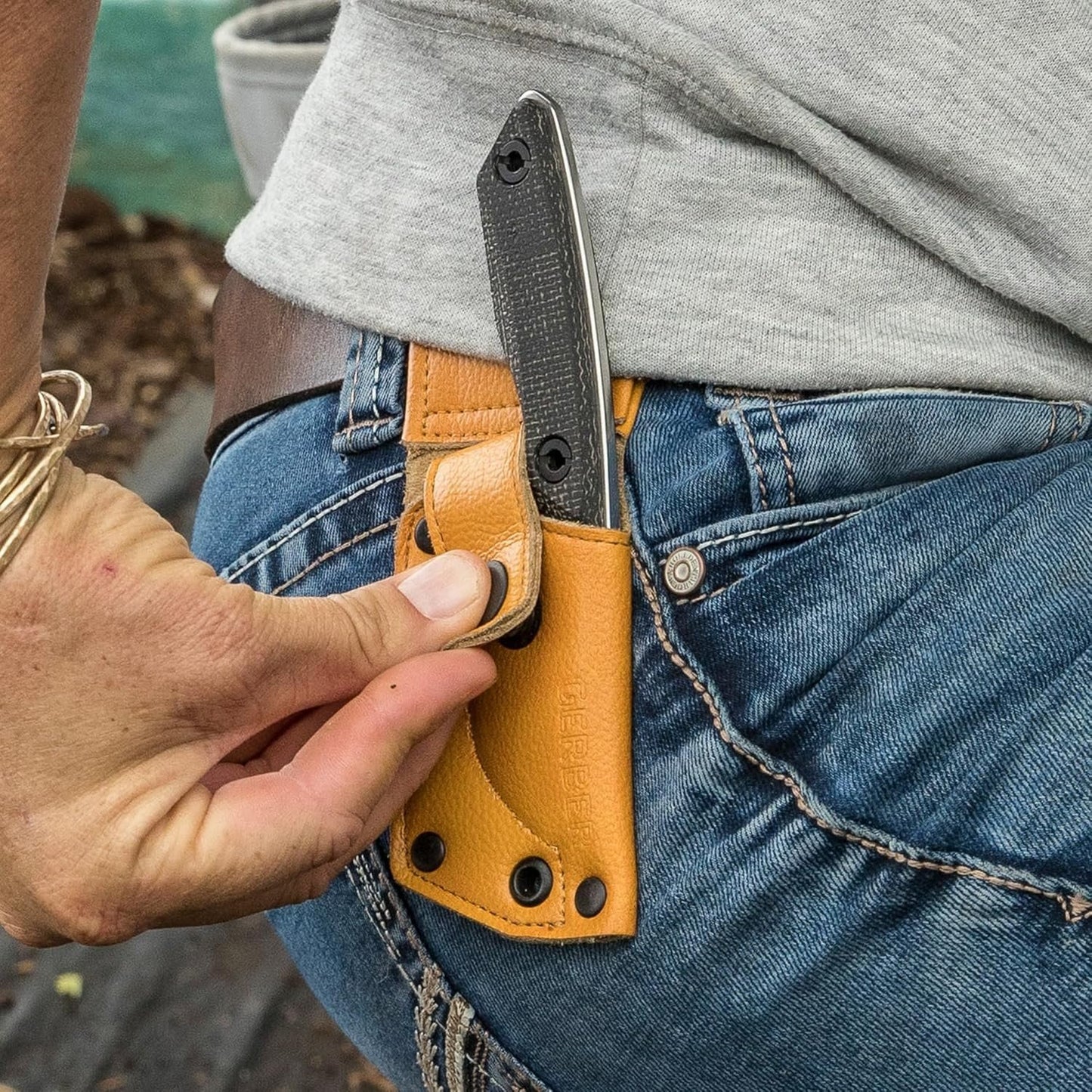 Gear Stowe Pocket Knife and Sheath - 2.5" Fixed Blade - EDC Gear and Equipment