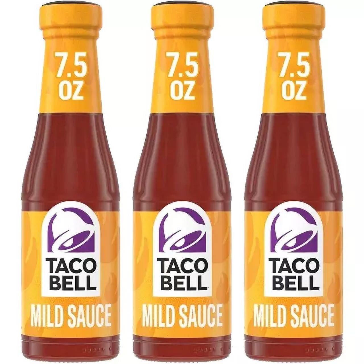 Taco Bell Mild Sauce, 3 Pack, 7.5 oz Glass Bottles