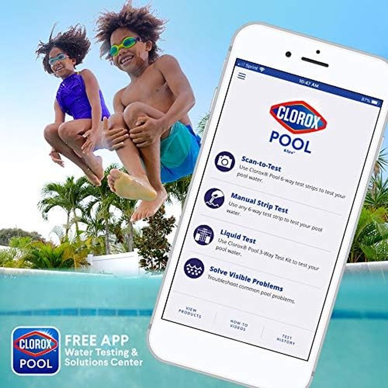 Clorox® Pool&Spa™ Swimming Pool 3-Way Water Test Kit, Accurately Measures Bromin