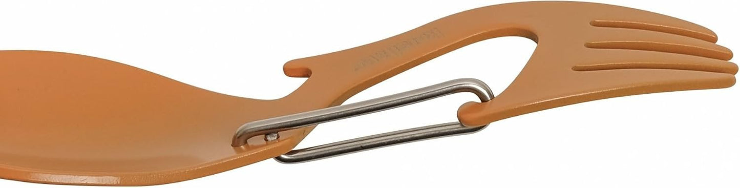 Ration Multi Tool Spork, Stainless Steel Spoon, Fork, Carabiner and Bottle Opene by Kershaw