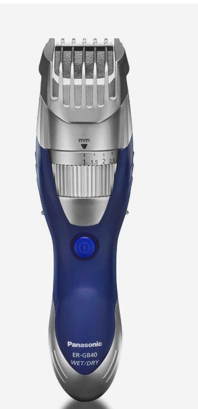 Panasonic Cordless Men's Beard Trimmer ER-GB40-S (Blue)