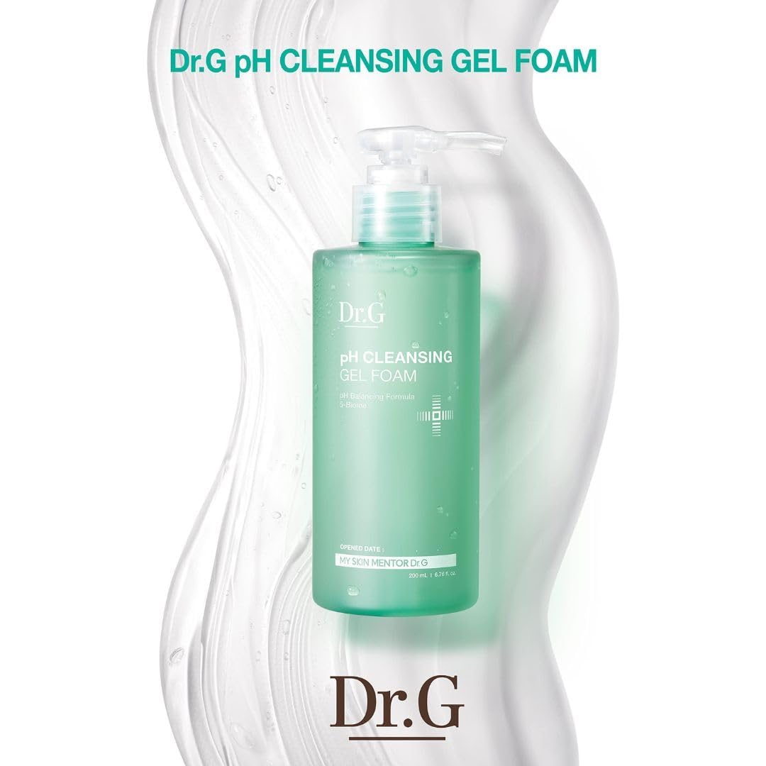 Dr.G pH Cleansing Gel Foam, 200ml - Gel Cleanser Face Wash, Korean Skin Care Coreano, K Beauty Skincare, Korean Beauty, Asian Skin Care Coreano