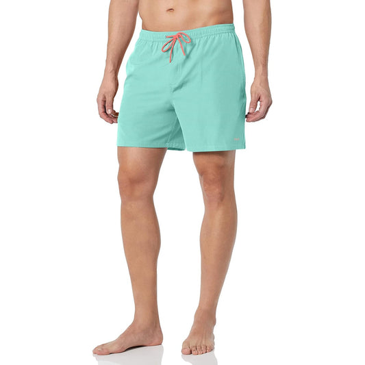 HUK Men'S Volley 5.5" Elastic Waist Quick-Dry Swim Shorts Size M