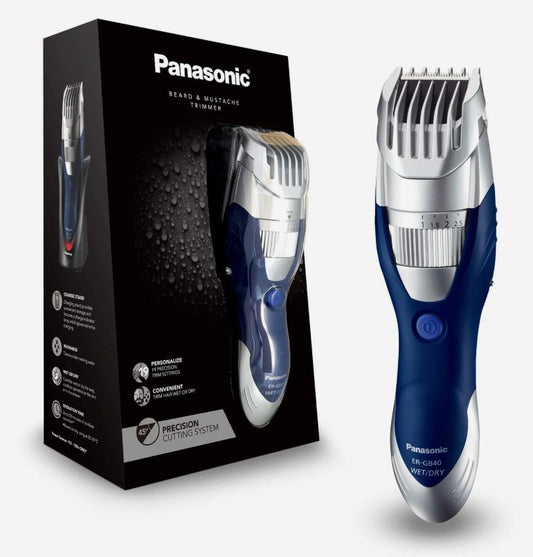 Panasonic Cordless Men's Beard Trimmer ER-GB40-S (Blue)