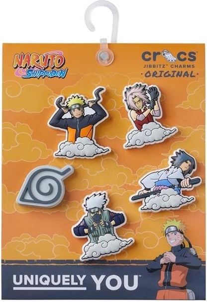 Crocs Jibbitz - Naruto Uzumaki Shoe Charms - 5 Pack New