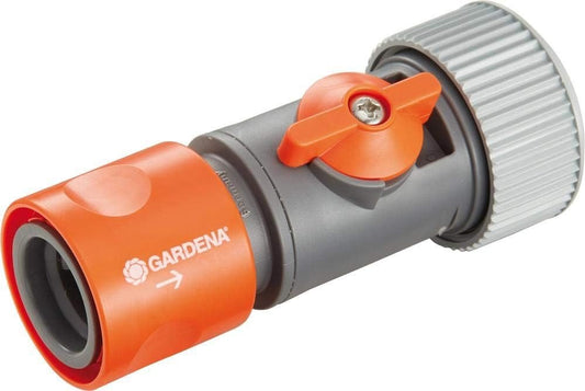 GARDENA Hose Repair Connector + Control Valve 3/4" 943-50