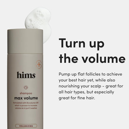 HIMS Max Volume Shampoo - Volumizing Natural Shampoo for Men with Biotin