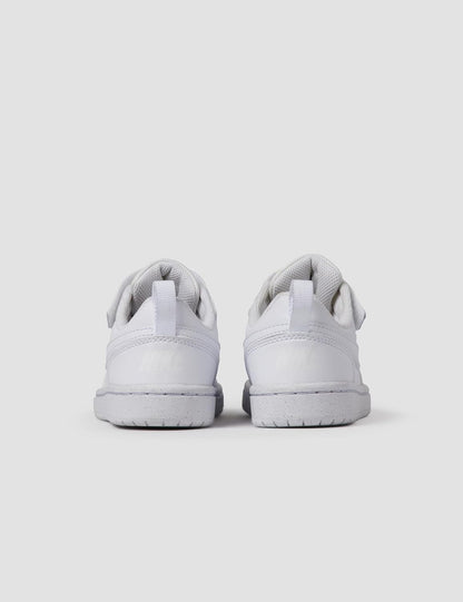 Nike Court Borough Sneaker, White/White/White, 2 US Unisex Little Kid