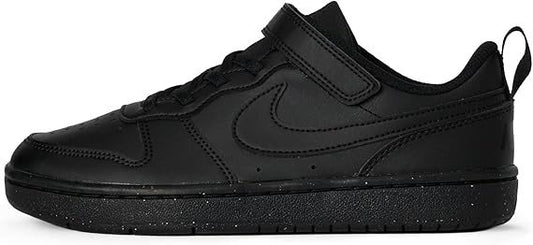Nike Court Borough Sneaker, White/White/White, 2 US Unisex Little Kid
