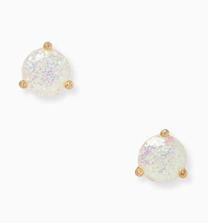 Kate Spade New York Rise And Shine Stud Earrings Opal Glitter AUTHENTIC, NEW!