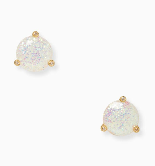 Kate Spade New York Rise And Shine Stud Earrings Opal Glitter AUTHENTIC, NEW!