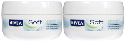 Pack of 2 – Nivea Soft Refreshingly Moisturizing Cream 100ml / 3.38oz