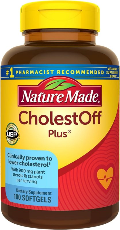 Nature Made Cholestoff Plus, Dietary Supplement for Heart Health Support, 100 Softgels