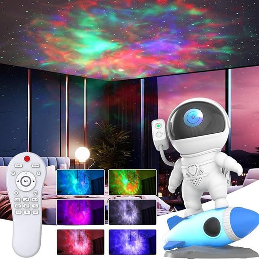 Astronaut Galaxy Projector, Rocket Star Nebula Projector