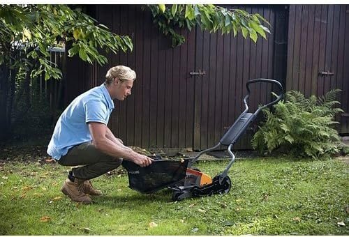 Fiskars StaySharp Grass Catcher, Capacity: 18 litres, Black/Orange, 1000592