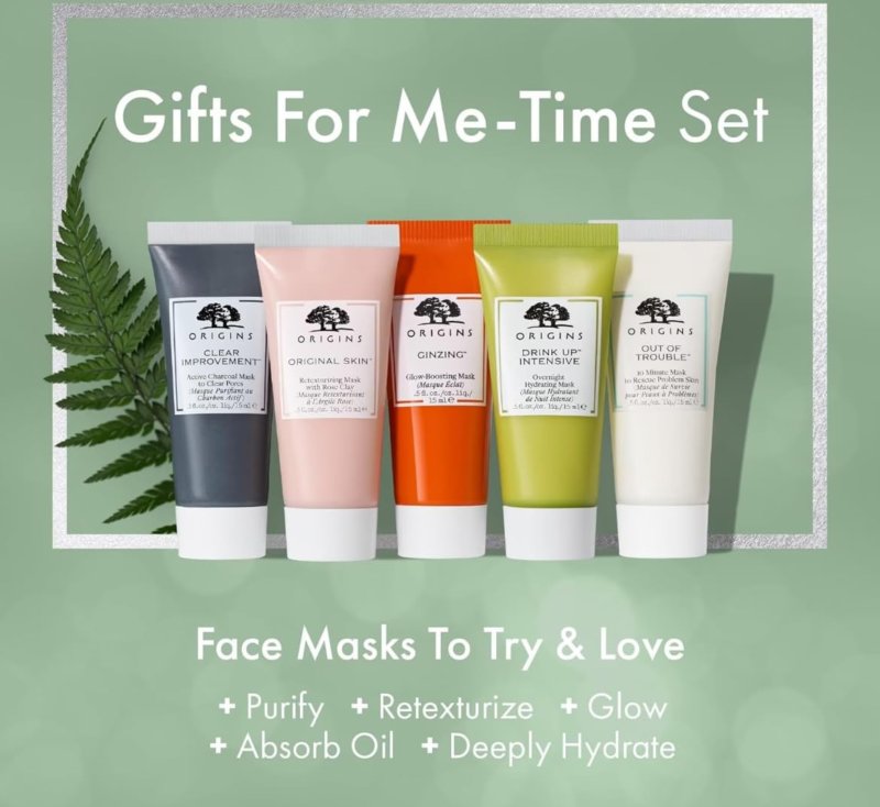 Origins Gifts for Me-Time Five Mini Masking Essentials, 5-Piece Travel-Size  Set