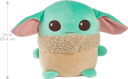 Squishmallows Star Wars Grogu The Mandalorian Baby Yoda Plush Pillow Doll 10" in