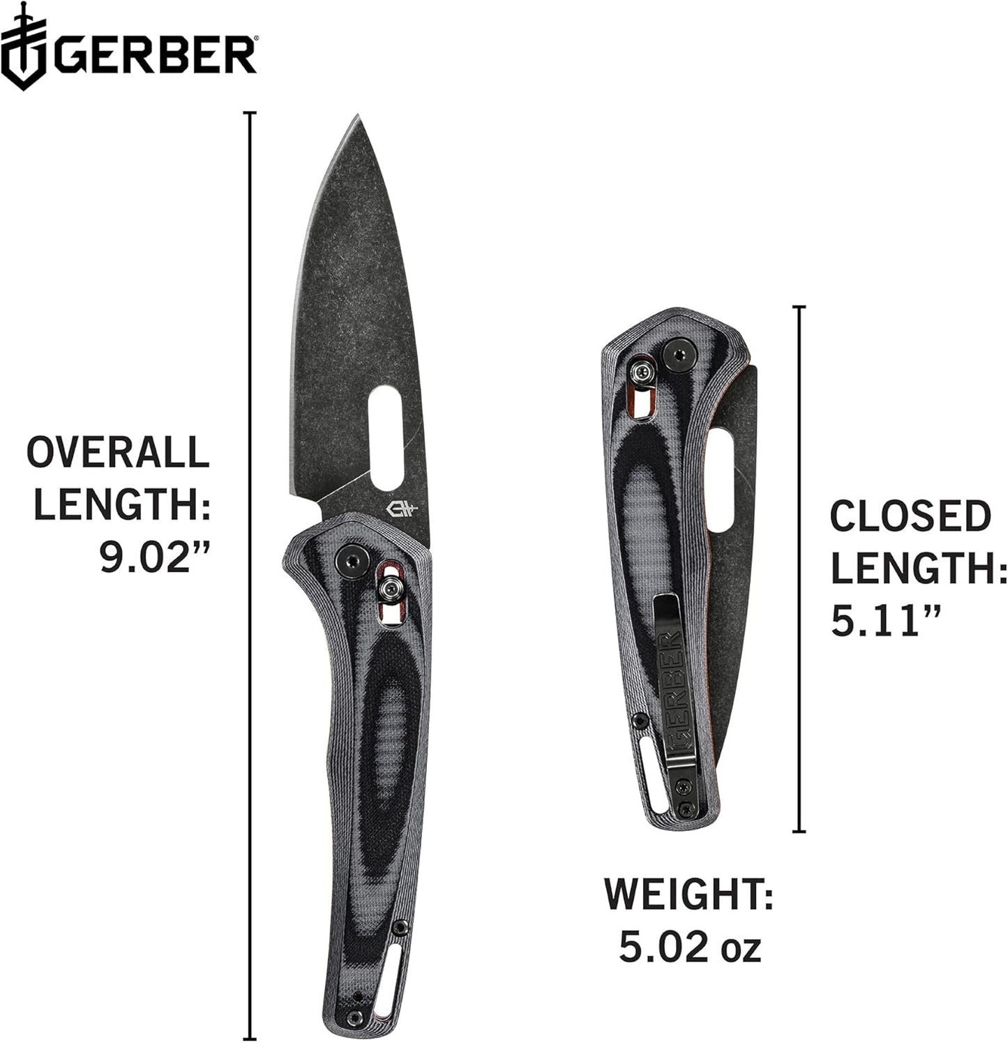 Gerber Gear 31-003927 Sumo Folding Pocket Knife, 3.9 Inch Fine Edge Blade, Red