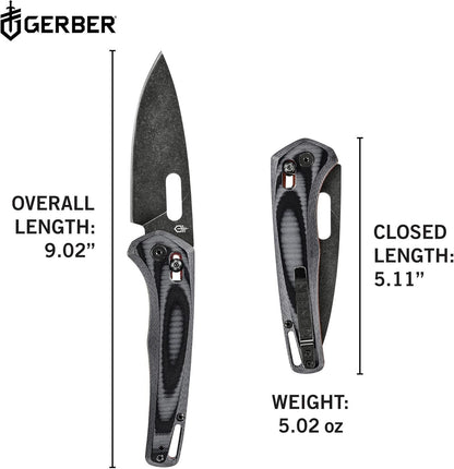 Gerber Gear 31-003927 Sumo Folding Pocket Knife, 3.9 Inch Fine Edge Blade, Red