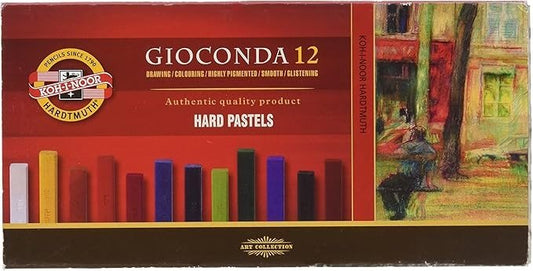 GIOCONDA 8112 Hard Pastel Pencils for the Artist Pack of 12