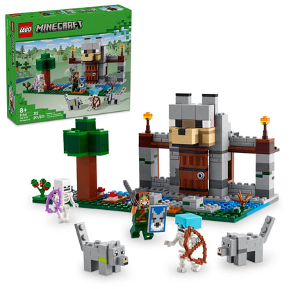 LEGO 21261 Minecraft The Wolf Stronghold Fortress Playset