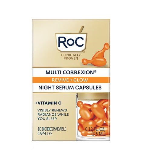 RoC Multi Correxion Revive + Glow Vitamin C Night Serum Capsules - PACK 3 30 cap