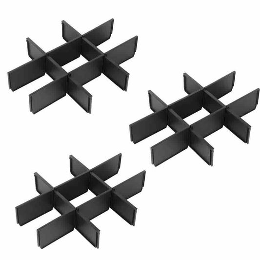 Milwaukee 48-22-8473 Packout Dividers for 3-Drawer Tool Box, Black, Pack of 3