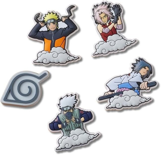 Crocs Jibbitz - Naruto Uzumaki Shoe Charms - 5 Pack New