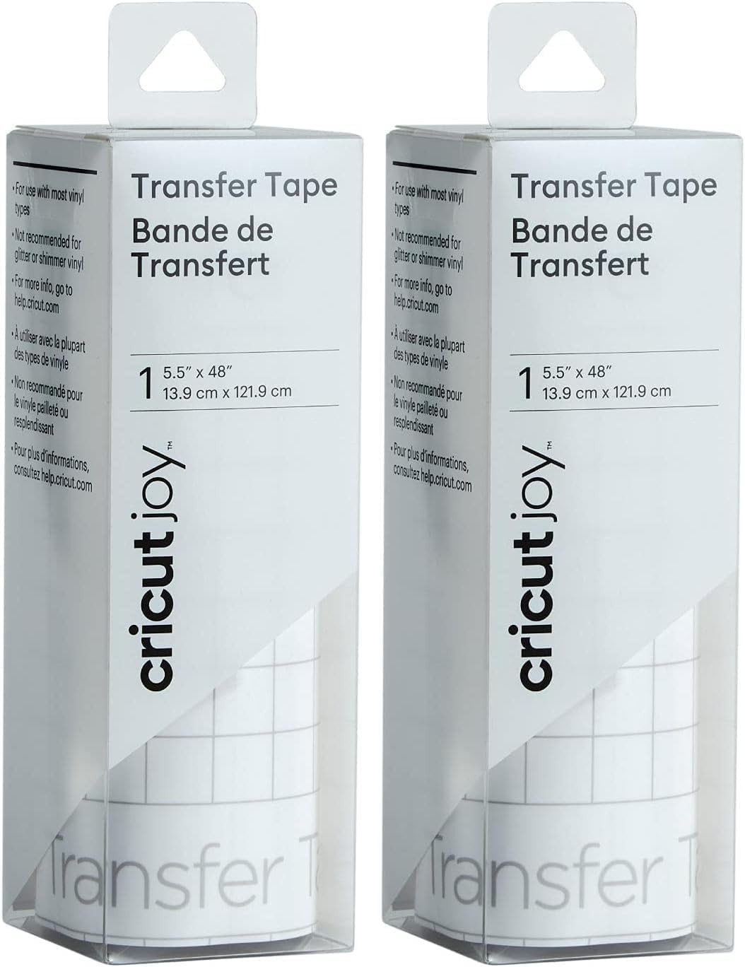 Cricut Joy Transfer Tape 5.5" x 48" Transfer Tape for Vinyl and Adhesive 2 PACK