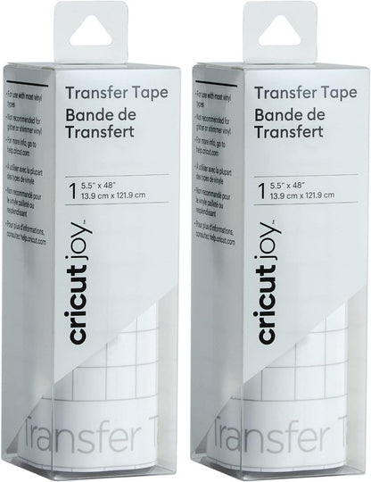 Cricut Joy Transfer Tape 5.5" x 48" Transfer Tape for Vinyl and Adhesive 2 PACK