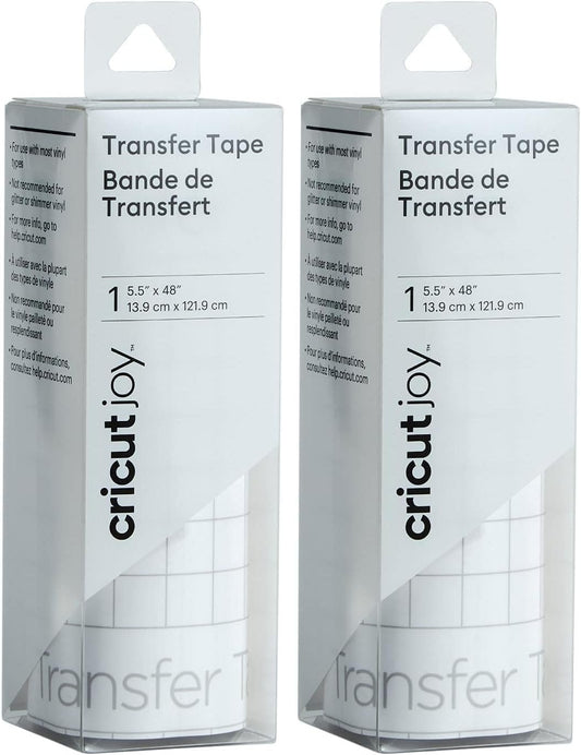Cricut Joy Transfer Tape 5.5" x 48" Transfer Tape for Vinyl and Adhesive 2 PACK