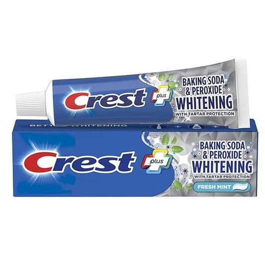 Crest Plus Baking Soda & Peroxide Whitening Toothpaste 5.7oz each - Pack of 3
