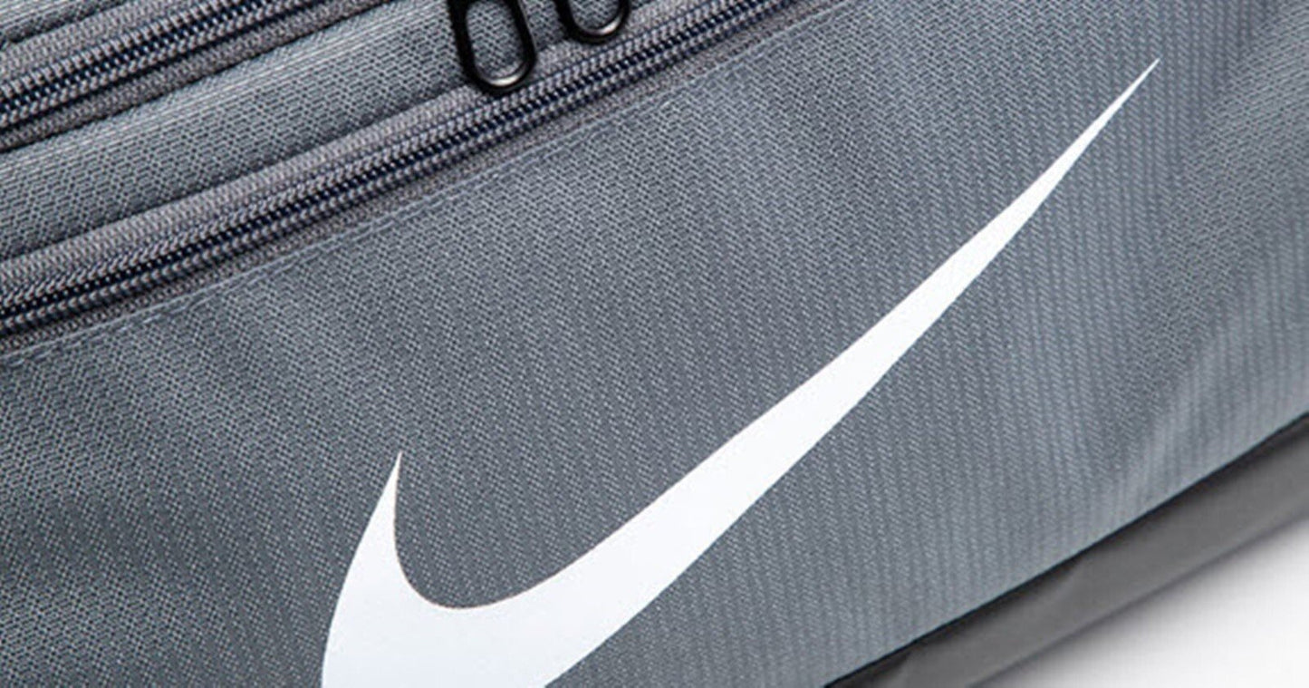 Nike Unisex Brasilia Small Duffel Bags Run Gray Casual Fashion Bag