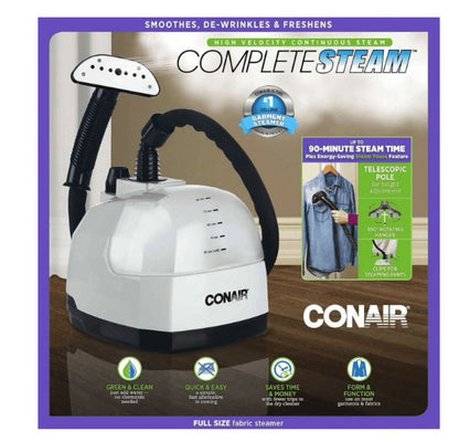 Conair Ultimate Fabric Steamer GS28B - Full Size Smoothes de-wrinkles & freshens