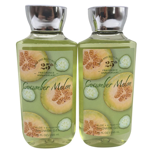 Shower Gel, Gift Set of 2, 10Oz Each (Cucumber Melon)