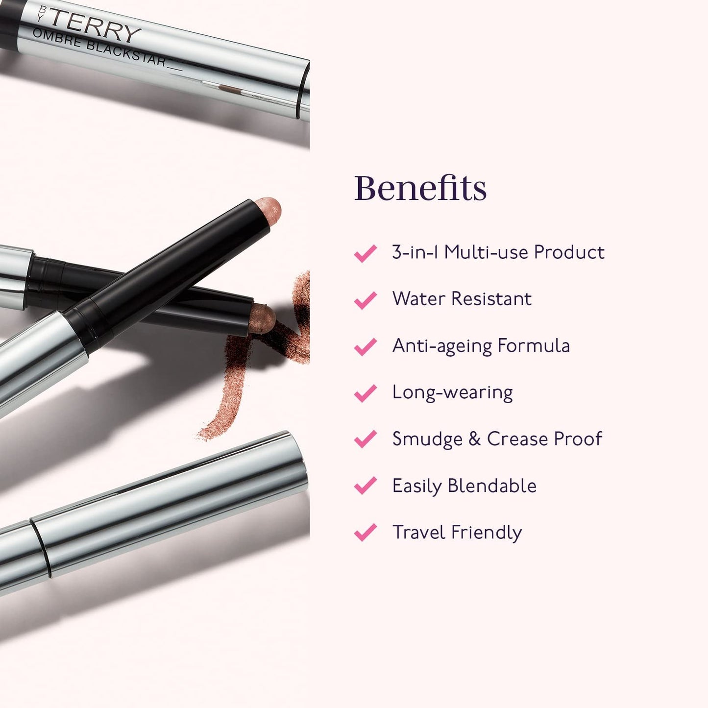 By Terry Ombre Blackstar Eyeshadow, Cream Eyeshadow Stick, Long-Lasting, Waterproof, Matte Finish