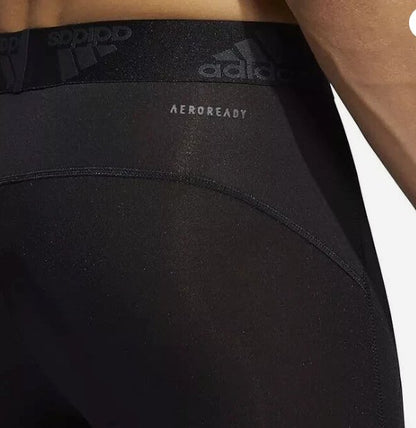 Adidas Youth Tech-Fit Training 3/4 Pants Black Yoga Tight-Pant Size M