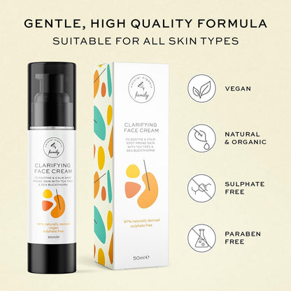 Skin Care for Teenage Boys and Girls - Teen Moisturizer for Face with Tea Tre...