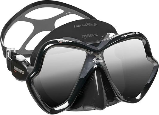 Mares X-Vision Ultra Liquidskin Scuba Diving Snorkeling Mask Silver Lens