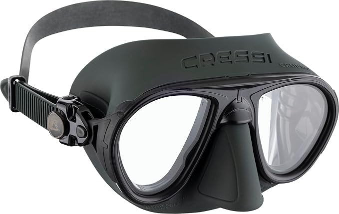 Cressi Adult Scuba Diving Mask, Fog Stop, Low Volume, Wide View - Calibro: made