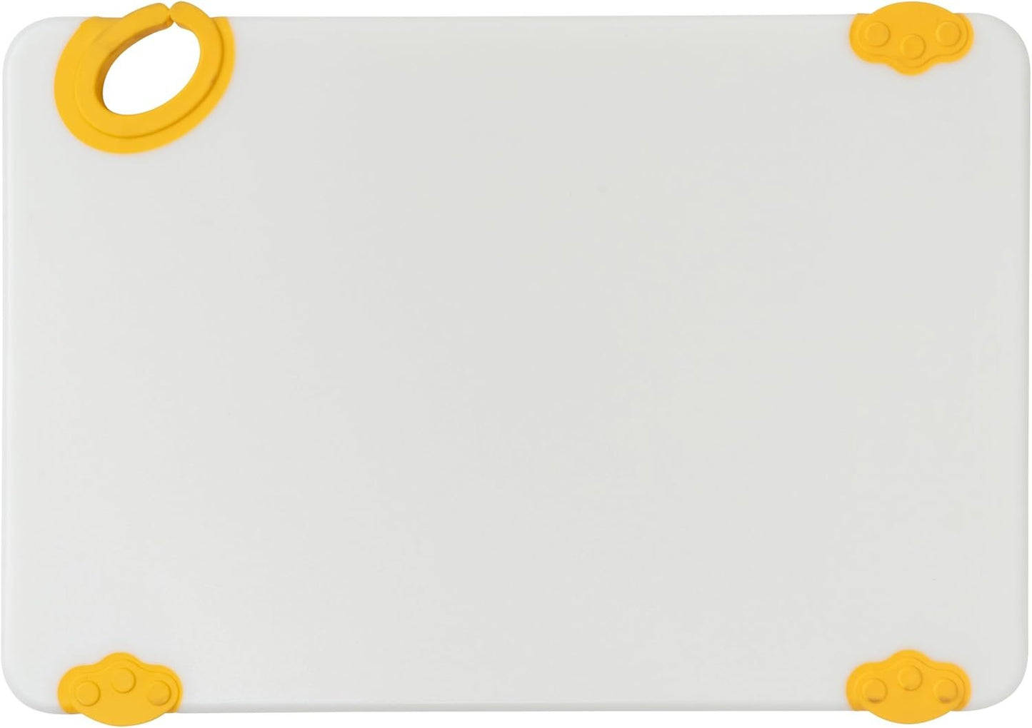 Winco - Non-Slip Cutting Board with Hook, 12" X 18" X 1/2", Yellow