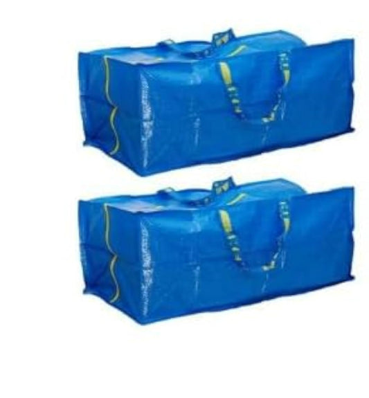 Ikea Frakta Storage Bag - Blue (2 PACK)