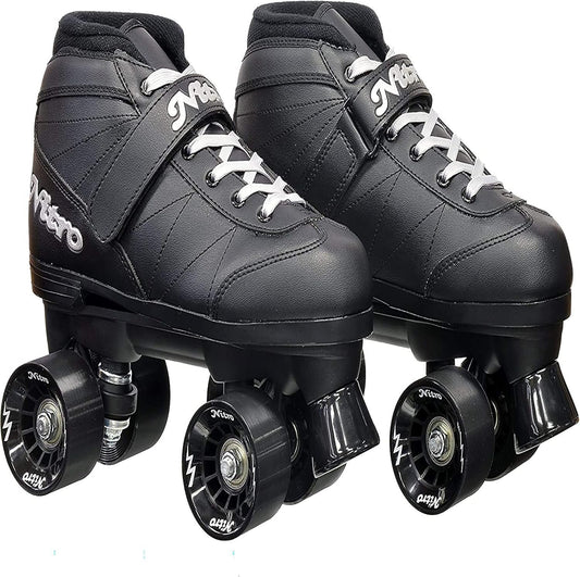 Epic Skates Epic Super Nitro Black Quad Speed Roller Skates Kids 9