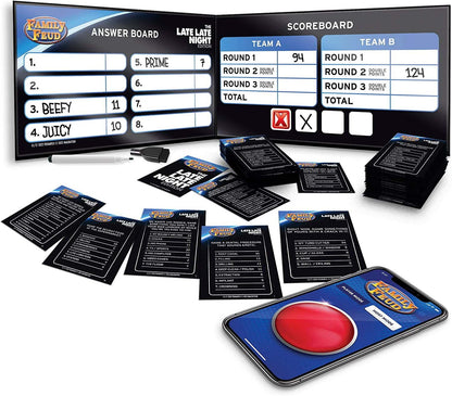 Family Feud Late Late Night Edition Adult Card Game, 200 Piece