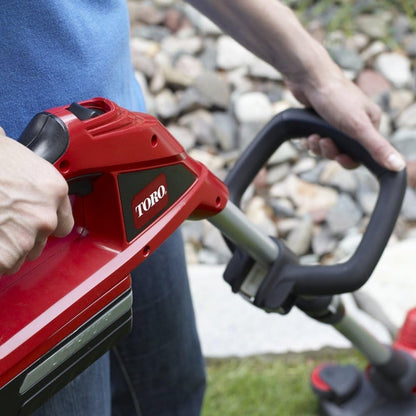 Toro 51484 Cordless 12-Inch 20-Volt Lithium-Ion Electric Trimmer/Edger,Red/Silve