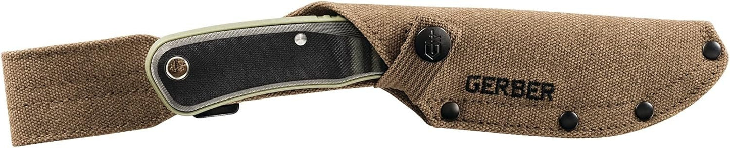 Gerber Gear Downwind Drop Point - Hunting Knife with Sheath for Camping Hunting